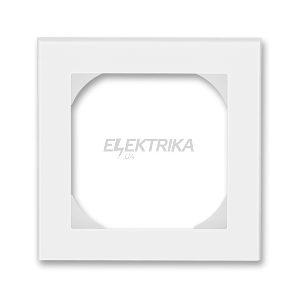 Рамка 1-постова з отвором 55x55 Levit, білий/крижаний білий