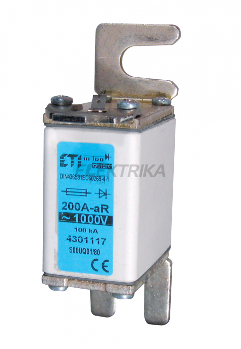 Плавка вставка запобіжник ETI S00UQ01/80/80A/1000V 004301113