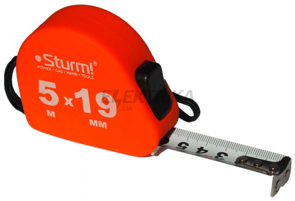 Рулетка Sturm, 5мх19мм Soft Touch