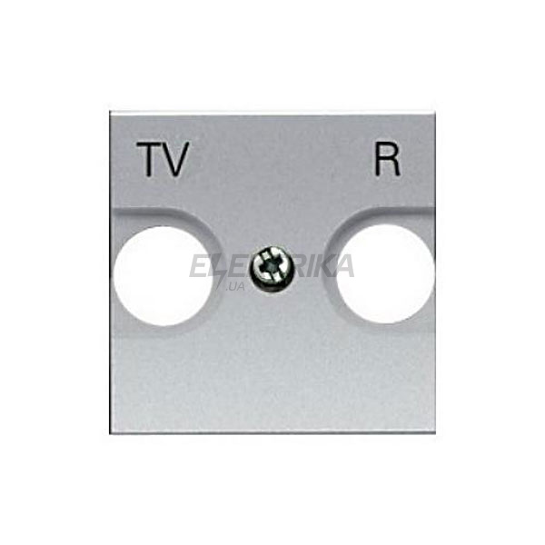 Панель центральна розетки TV-R Zenit N2250.8 PL, срібло