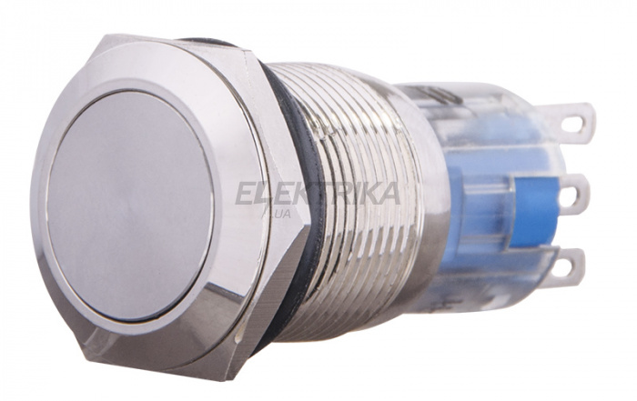 Кнопка металева АСКО-УКРЕМ TYJ 19-311 1NO+1NC з фіксацією (A0140010110)