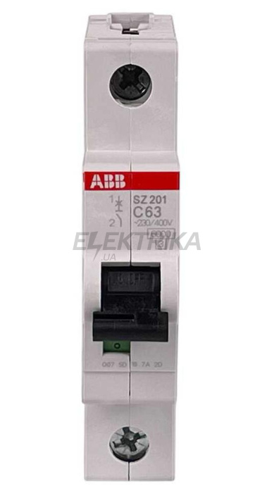 Автоматичний вимикач ABB SZ201-C63 (2CDS251025R0634)