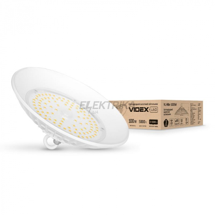 LED світильник висотний ХайБей VIDEX 100W 5000K білий (VL-HBe-1005W)