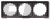 Рамка e.lux.10064L.3.fr.anthracite 3-місна, "антрацит"