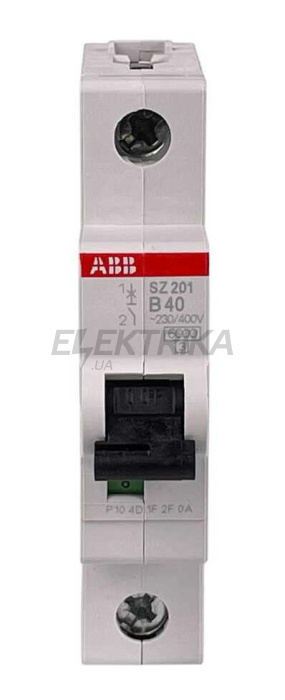 Автоматичний вимикач ABB SZ201-B40 (2CDS251025R0405)