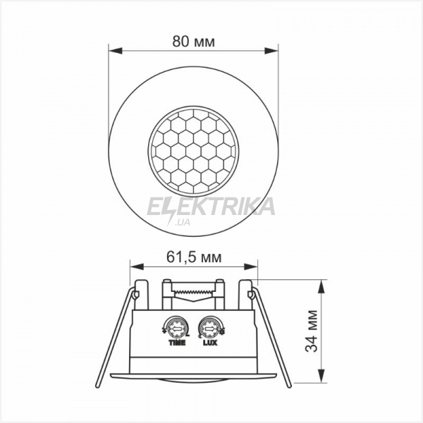 Датчик руху та освітленості VIDEX VL-SPR17W 1200W інфрачервоний (VL-SPR17W)