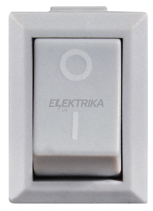 Перемикач одноклавішний АСКО-УКРЕМ KCD1-101 Grey/Grey сірий (A0140040051)