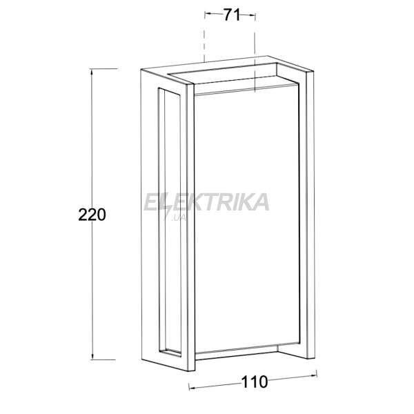 Світильник вуличний настінний LUTEC Qubo 5193001118 Architectural (50536)