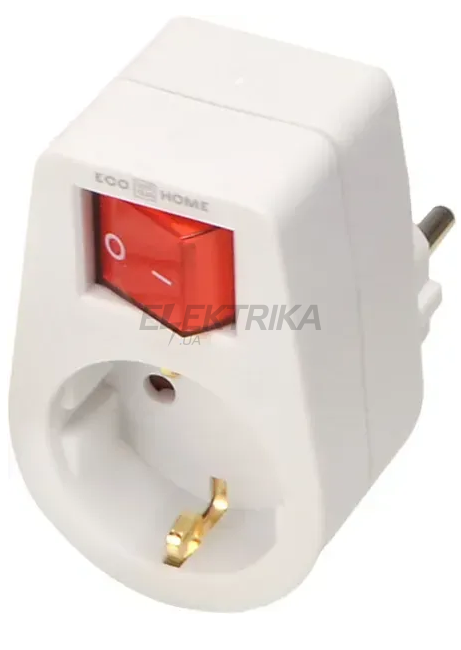 Розетка з з/к та вимикачем серії Ornat (ECO019001026)