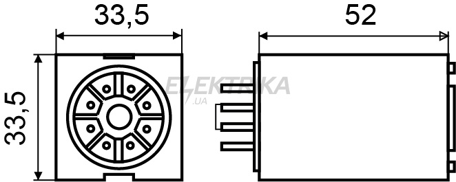 Реле проміжне АСКО-УКРЕМ МK3P (DC 24 V) (A0090010012)