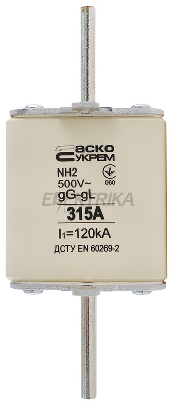 Запобіжник ножовий плавкий АСКО-УКРЕМ NH2 315A gG (A0050010036)