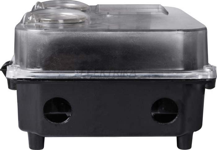 Корпус пластиковий e.mbox.stand.plastic.n.f3.прозорий, під трифазний лічильник, навісний, з комплектом метизів