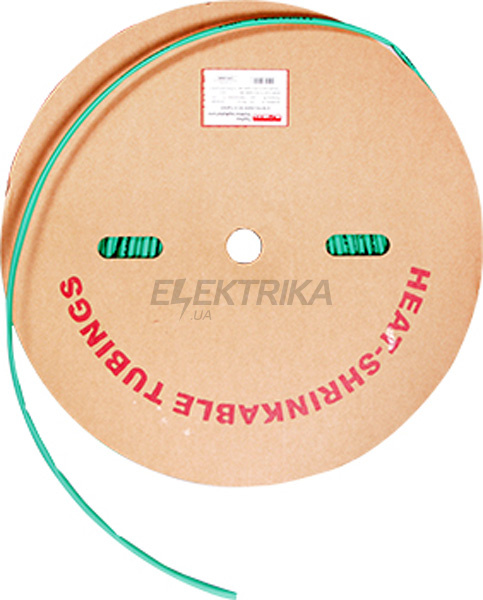 Трубка термоусаджувальна e.termo.stand.roll.8.4.green, 8/4, 100м, зелена