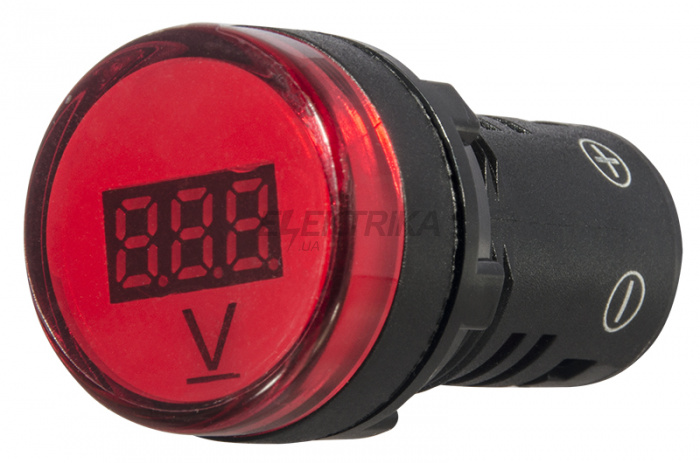 Вольтметр цифровий АСКО-УКРЕМ AD22-22 DVM DC 5-30В червоний (A0190010015)