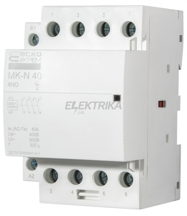 Контактор модульний АСКО-УКРЕМ MK-N 4P 40A 4NO (A0040030033)