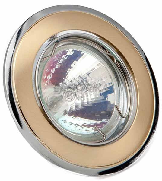Світильник точковий HDL16002R MR16 12V золото матовий хром