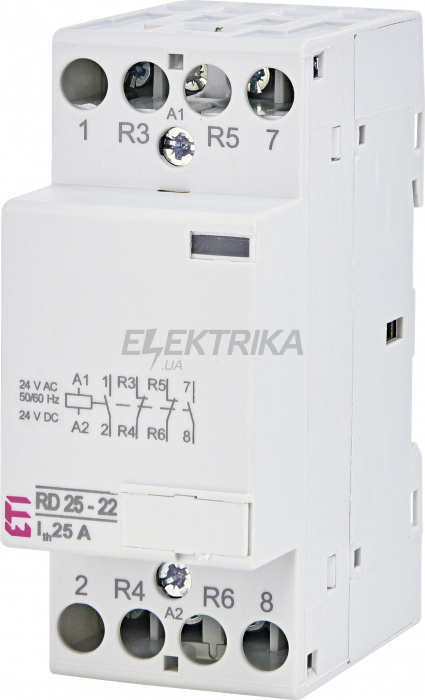 Модульний контактор ETI RD 25-22-24V AC/DC 002464015
