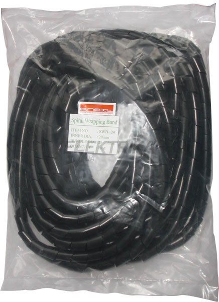 Спіральна обв'язка e.spiral.stand.3.black, 1,5-10 мм, 10м, чорна