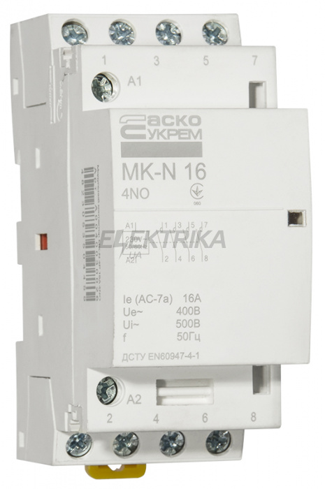 Контактор модульний АСКО-УКРЕМ MK-N 4P 16A 4NO (A0040030026)