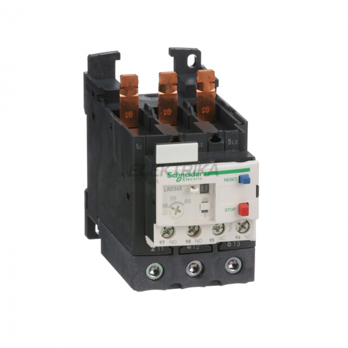 Диференціальне теплове реле навантаження Schneider Electric Теплове реле 48-65А class 10А LRD365