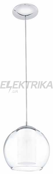Світильник підвісний 1х60Вт Е27, білий, хром, 92761