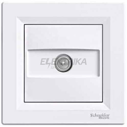 Розетка TV кінцева Schneider Electric Asfora 1дБ білий (EPH3200121)