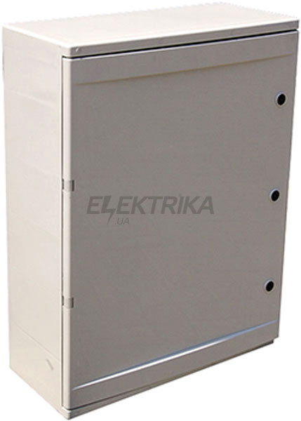 Шафа удароміцна з АБС-пластику e.plbox.300.400.165.24m.blank 300х400х165мм IP65 з панеллю під 24 модулі