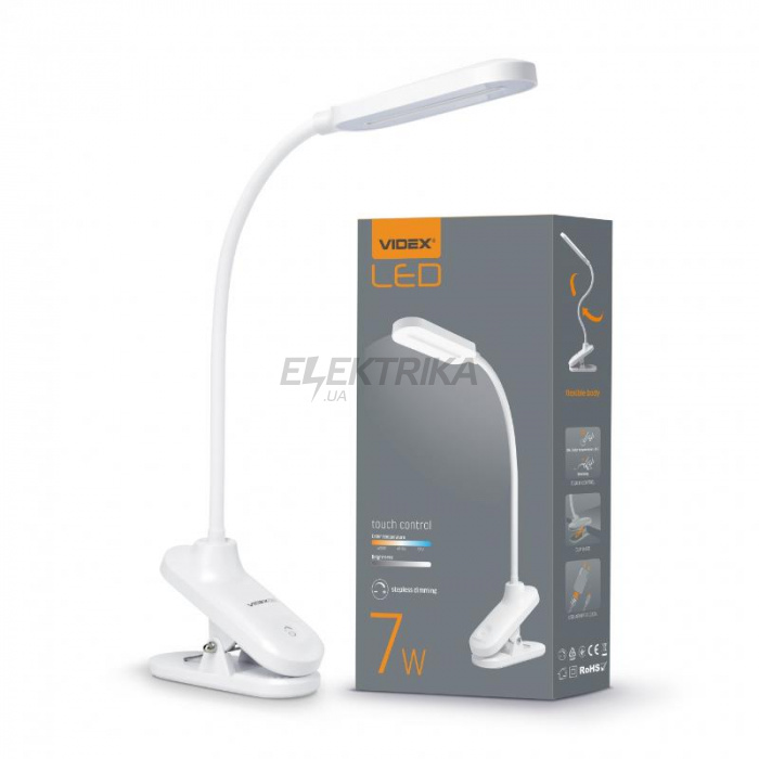 LED лампа настільна VIDEX TF09W 7W 3000-5500K (VL-TF09W)