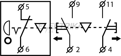 Пост керування тельферний з ключем АСКО-УКРЕМ XAL-B3-2713K (A0140050020)