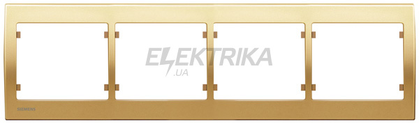 Рамка 4 посту Siemens Iris золото одіссей (S18004 OD)