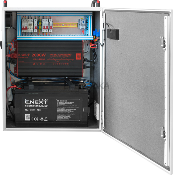 Шафа безперебійного живлення e.ups.mbox.2000/1800, 2000Вт, 1800Вт*год, IP44 (s0104003)