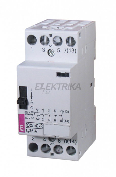 Модульний контактор ETI RD 25-04-R-24V AC/DC 002464067