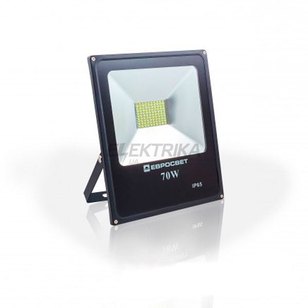 Прожектор світлодіодний EVRO LIGHT EV-70-01, 70W, 95-265V, 6400K, 5600lm, SMD