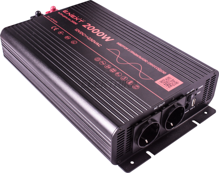 Інвертор e.inv.pro.nc.2000 12/220В 2000Вт, чистий синус