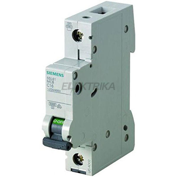 АВТОМАТ ЗАХИСТУ SIEMENS 230/400V 6KA, 1-ПОЛ., C, 4A