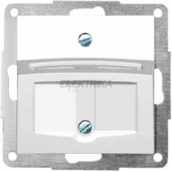 Корпус для 2xRJ12/RJ45, білий