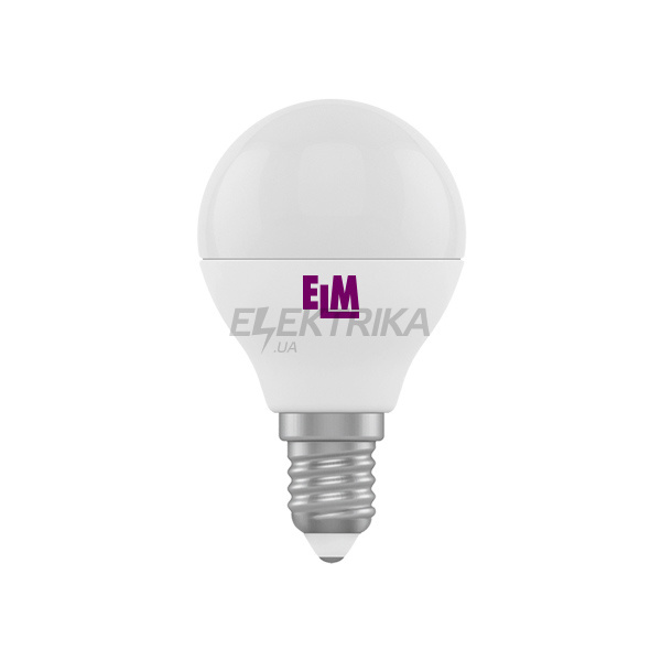 Лампа світлодіодна сферична D45 5W PA11 E14 4000 ELM
