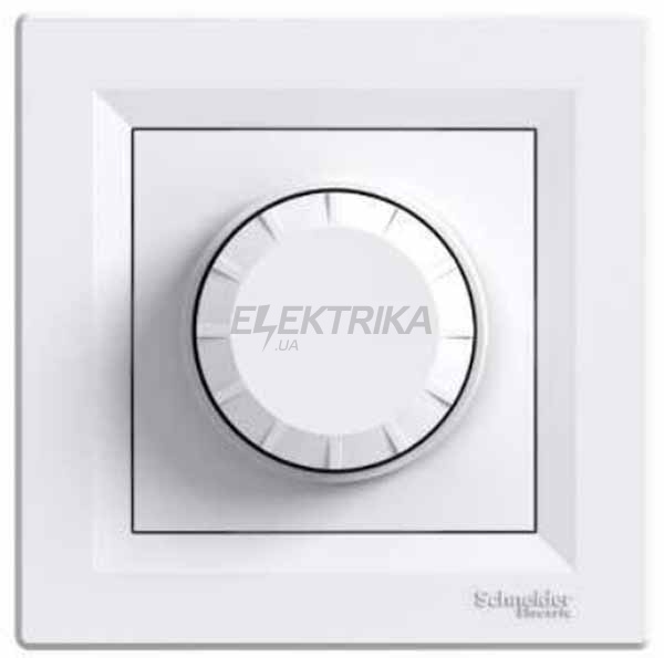 Диммер поворотний Schneider Electric Asfora з підсвічуванням білий (EPH6500121)
