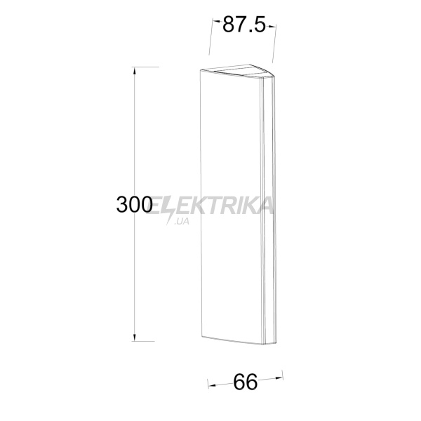 Світильник вуличний настінний LUTEC Leo 5192701335 Architectural (51054)