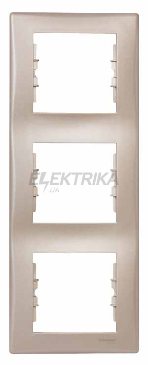 Рамка 3-постова вертикальна Schneider Electric Sedna титан (SDN5801368)