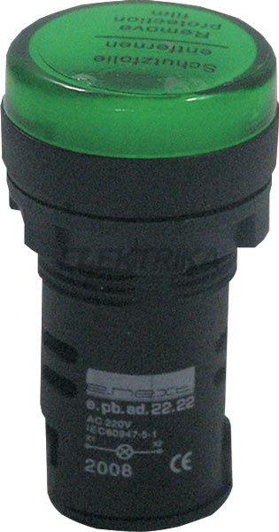 Індикатор e.pb.ad.stand.22.22.dsgreen, зелений