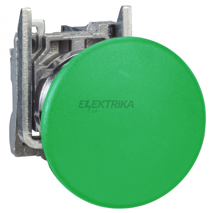 Кнопка у зборі Schneider Electric Complete push button, Harmony XB4, green pushbutton Ø22 mm, mushroom head Ø 40, 1 NO, ATEX XB4BC31EX
