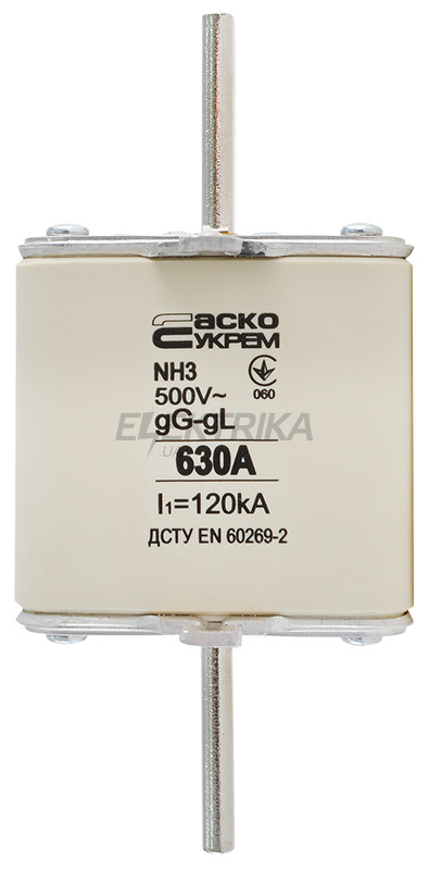 Запобіжник ножовий плавкий АСКО-УКРЕМ NH3 630A gG (A0050010041)