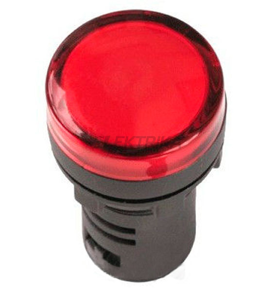 Світлосигнальний індикатор AD22, (LED) матриця, d22mm, червоний, 24В АС/DC