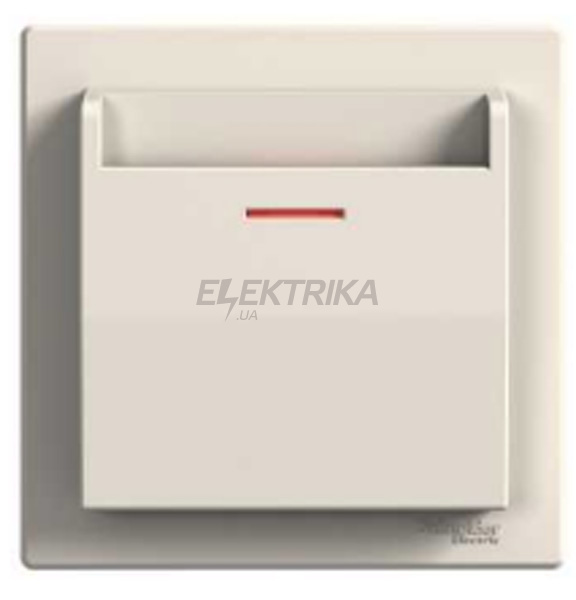Вимикач картковий Schneider Electric Asfora механічний кремовий (eph6200123)