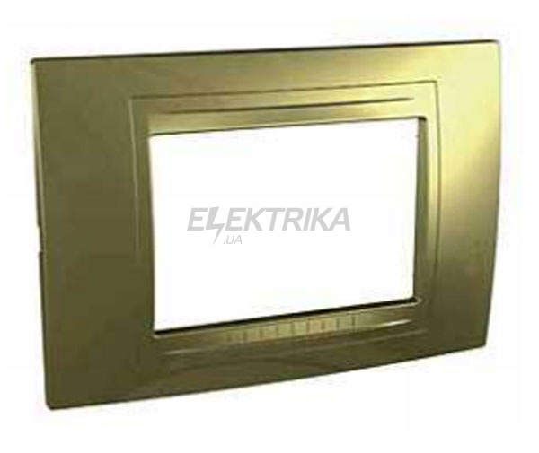 Зовнішня рамка 3-х модульна, золотиста