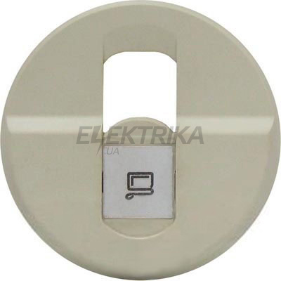 Лицьова панель, програма Celiane, розетки RJ 45 кат. № 67344/45/56, слонова кістка