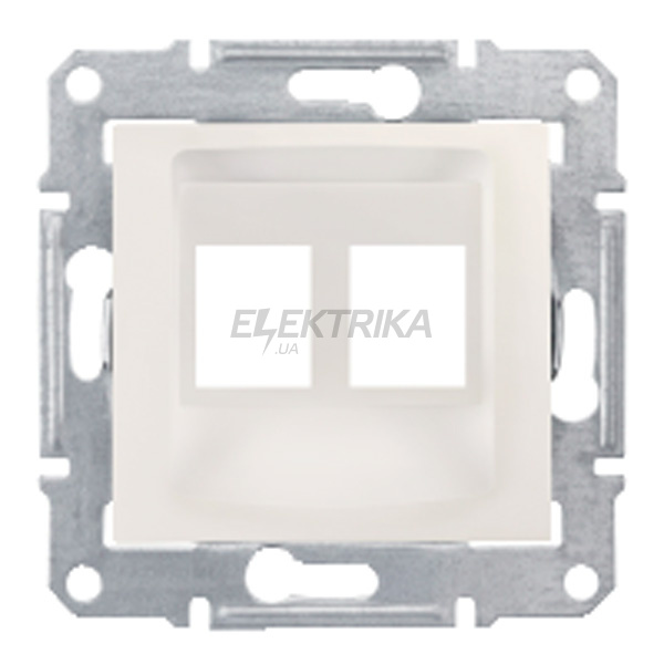 Супорт для конекторів 2м AMP MOL КАТ5Е 6 UTP Schneider Electric Sedna слонова кістка (SDN4400623)