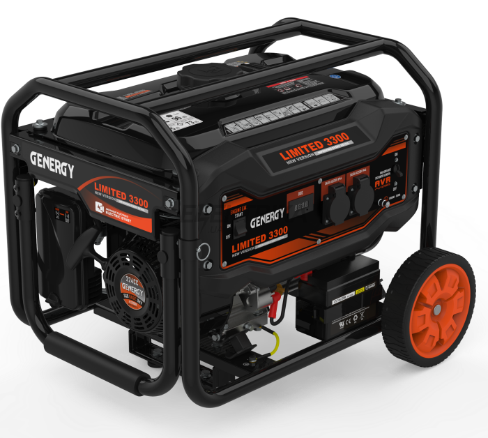 Генератор бензиновий GENERGY LIMITED 3300 3,3 кВт (240086090)
