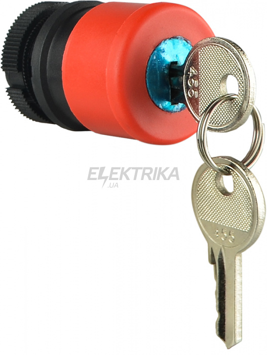 Кнопка аварійна АСКО-УКРЕМ XB2-ES74 d30mm із ключем (A0140050024)
